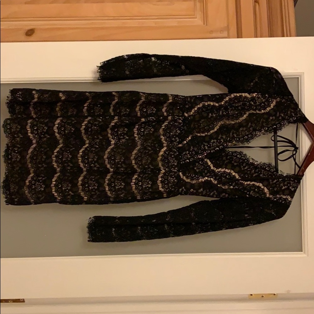 Black lace dress